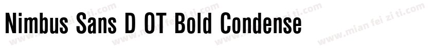 Nimbus Sans D OT Bold Condensed字体转换